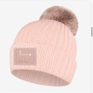 Love your melon pink Pom beanie